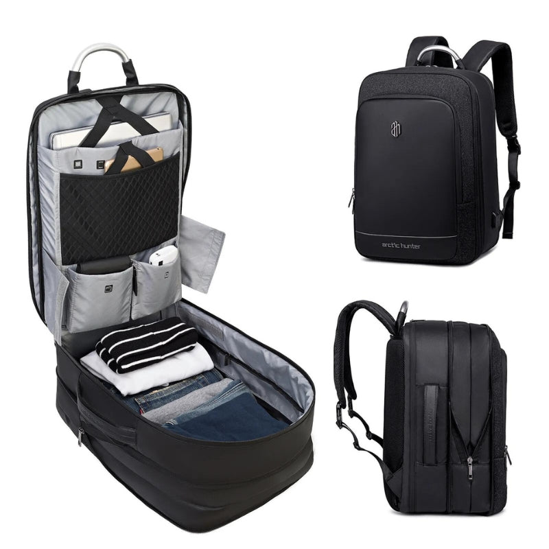 Handgepäck-Rucksack mit integriertem USB-Anschluss