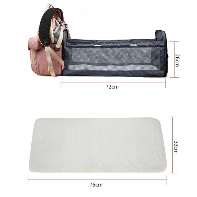 Sac à langer bébé transformable en lit pliable
