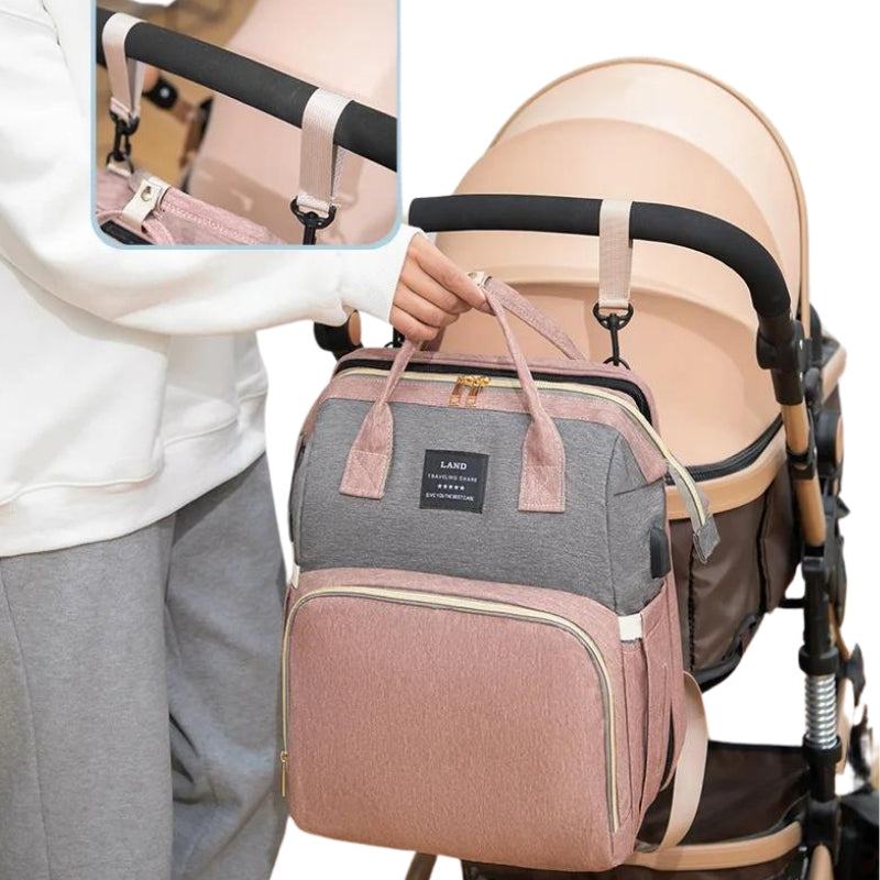 Sac à langer faisant lit pour bébé