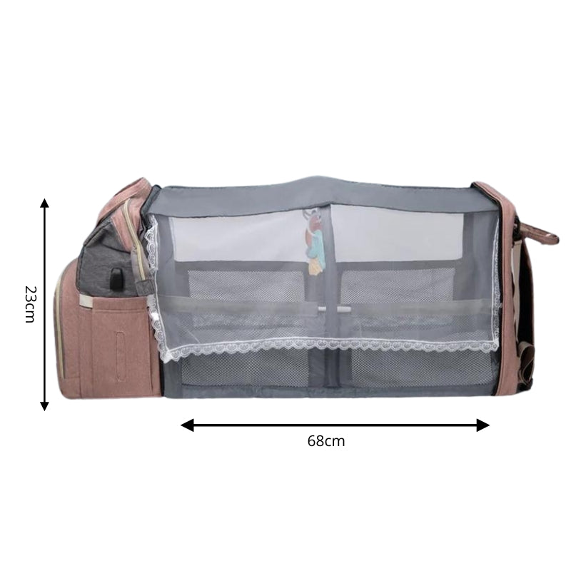 Sac de change convertible en lit bébé