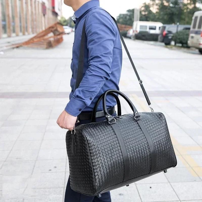 Schwarze PU-Reisetasche