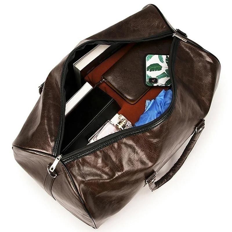 Sac de voyage en simili façon vintage