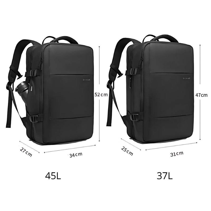 Erweiterbarer Reiserucksack