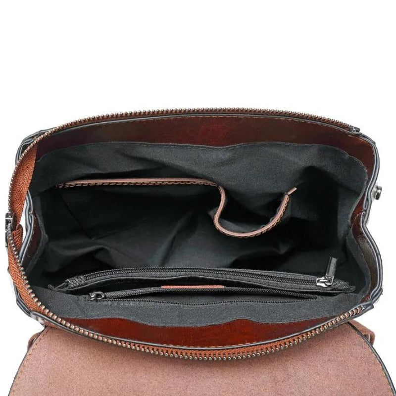 Sac en cuir à porter au dos pour femme