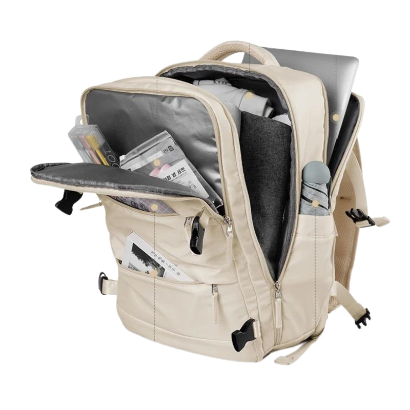 Sac pour femme au design moderne porté au dos
