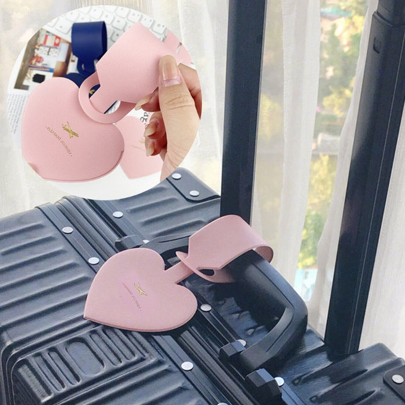 Support d’étiquette de valise en simili