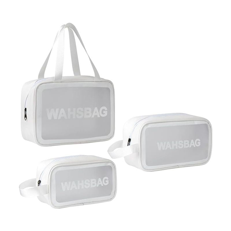 Trousse d’avion transparente pour articles de toilette