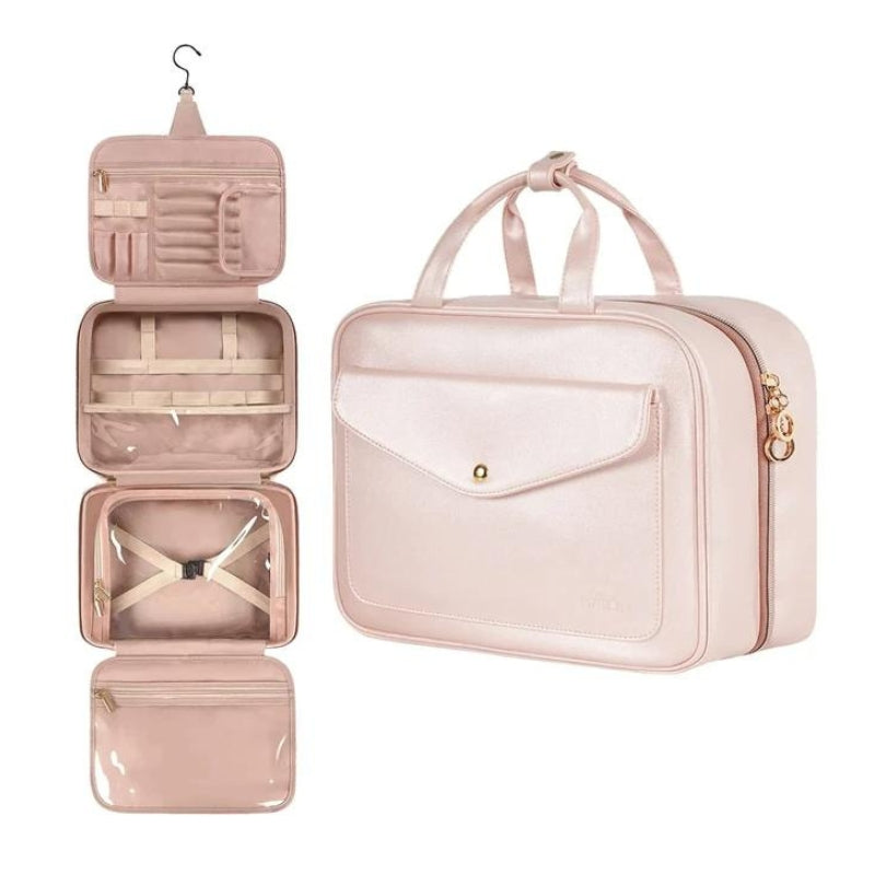 Trousse de toilette de voyage femme pliable