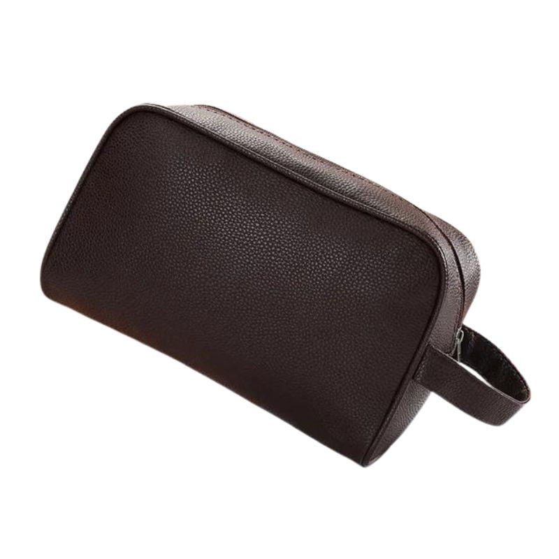 Trousse de toilette homme luxe en simili