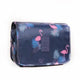 Bleu Marine Motif Flamant Rose