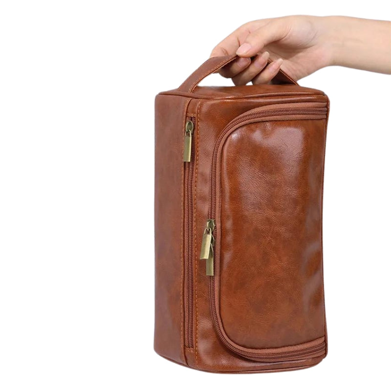 Trousse de Toilette pour Homme en Simili
