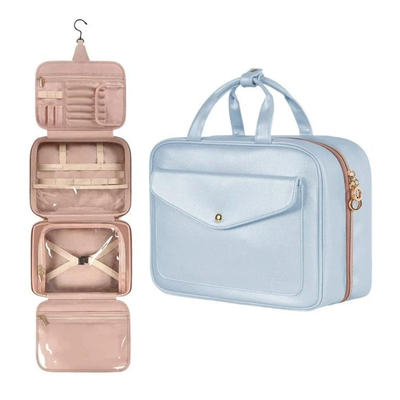 Trousse de Toilette Voyage Femme Pliable