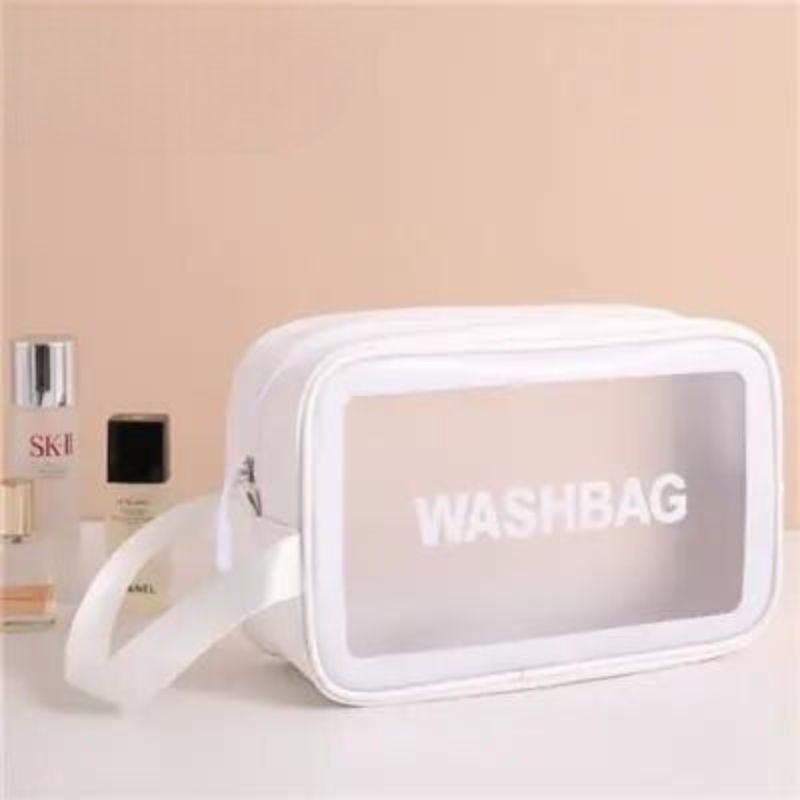 Trousse de voyage en avion transparente pour produits de toilette