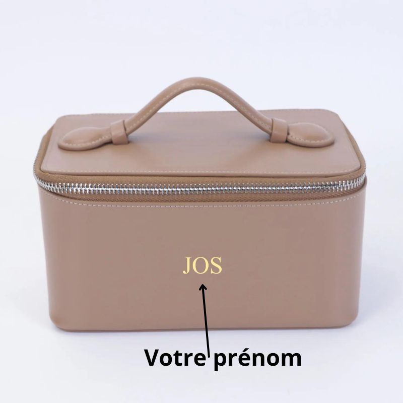 Trousse en cuir à personnaliser pour la toilette