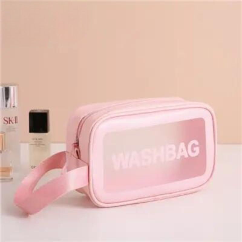 Trousse pour avion transparente destinée aux produits de toilette