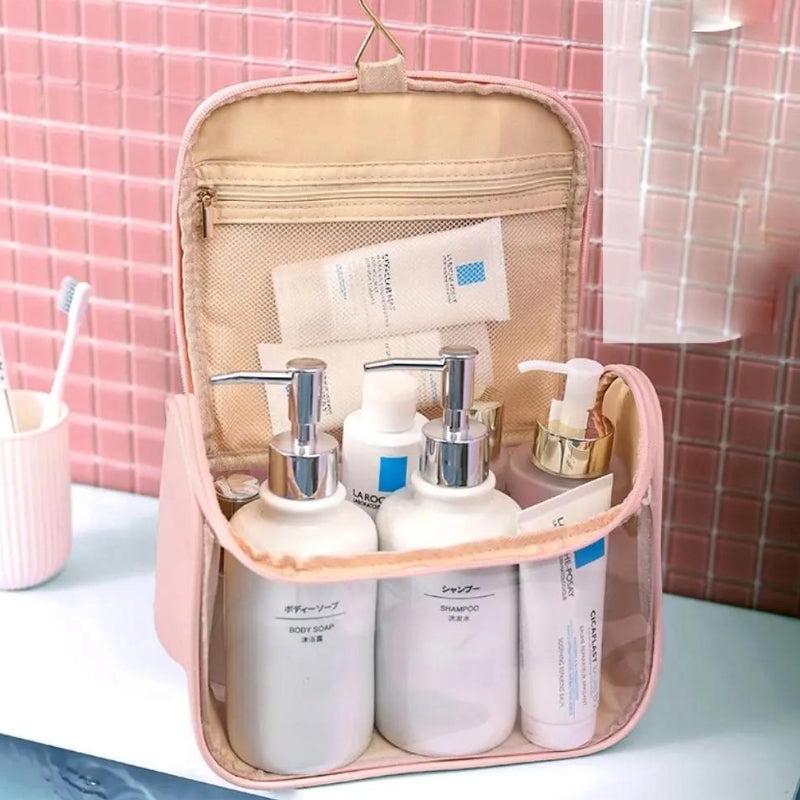 Trousse pour femme transparente de toilette